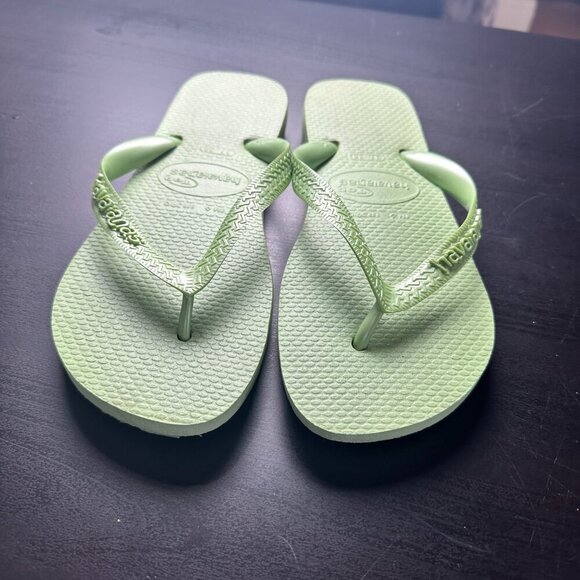 HAVAIANAS Lime Green Classic Flip Flops Size 6 - Picture 7 of 7